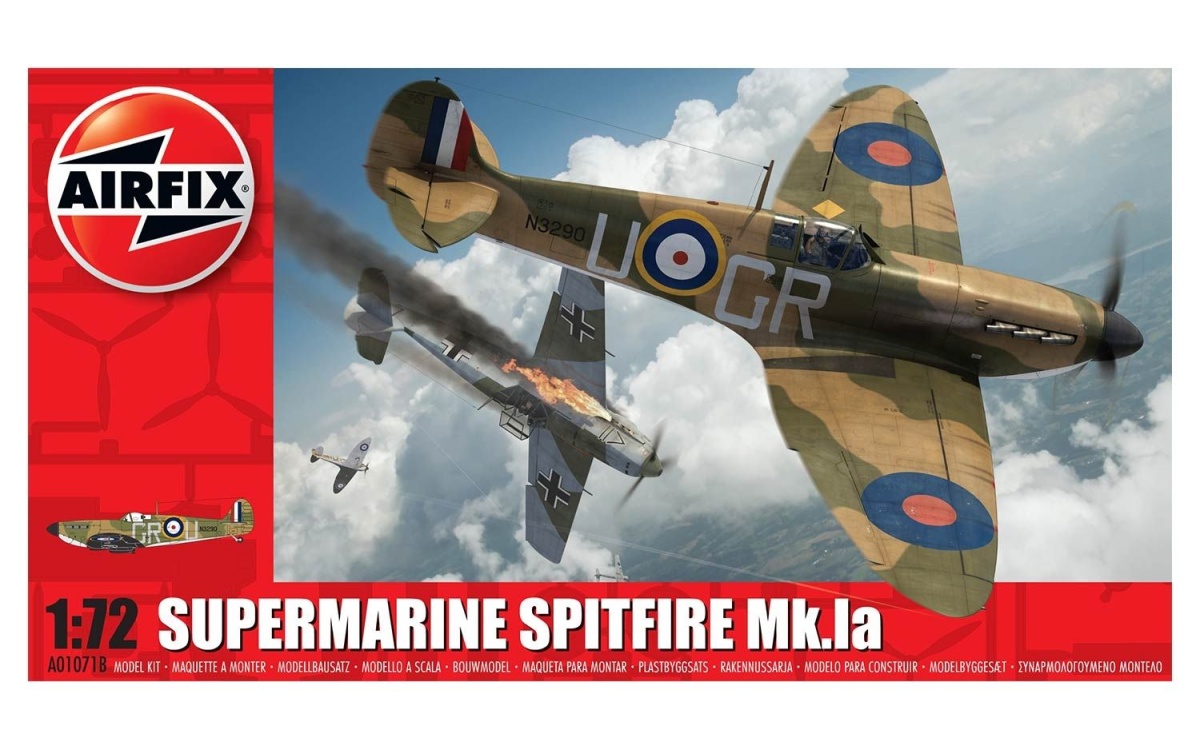 Zdjęcie główne produktu Supermarine Spitfire Mk.Ia 1:72 Airfix A01071B