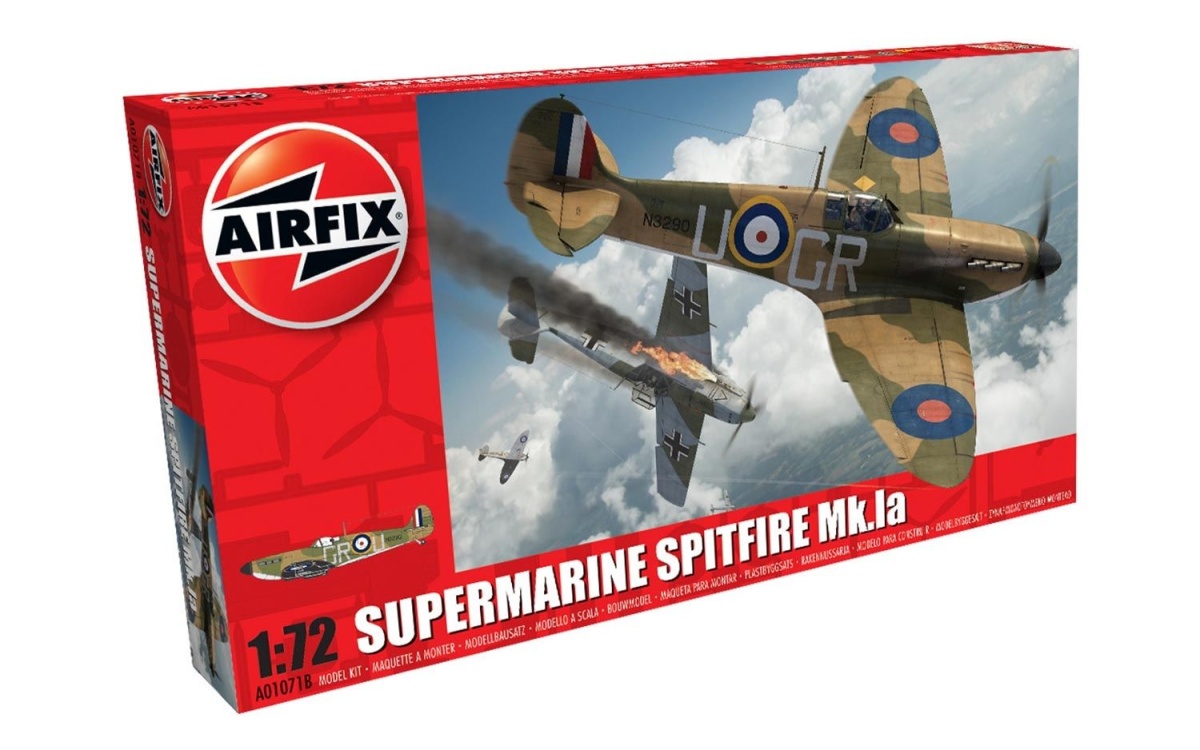 Zdjęcie dodatkowe produktu Supermarine Spitfire Mk.Ia 1:72 Airfix A01071B