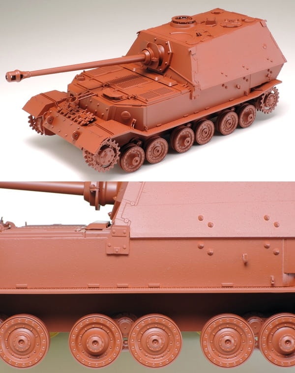 Zdjęcie dodatkowe produktu Fine Surface Primer L for Plastic & Metal (Oxide Red) Tamiya 87160