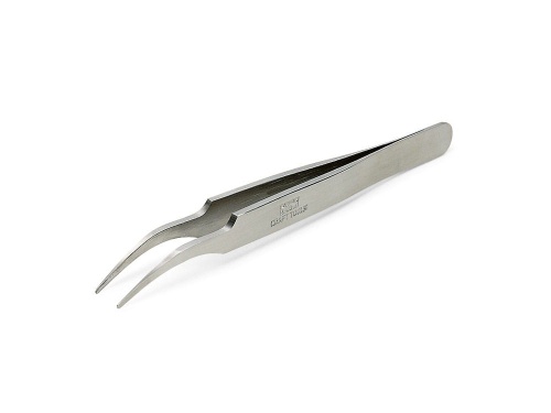HG Angled Tweezers (Round Tip) Tamiya 74108