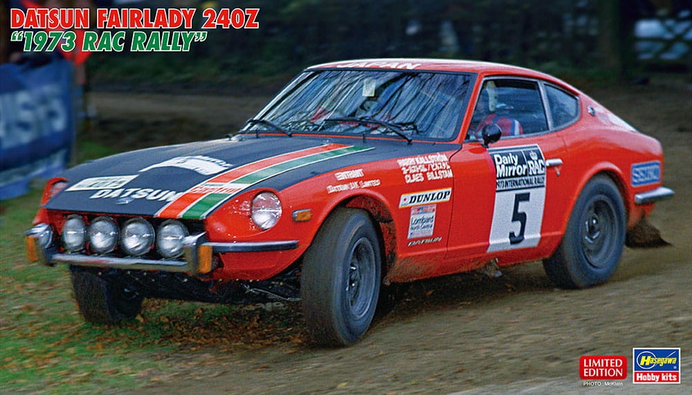 Zdjęcie główne produktu Datsun Fairlady 240Z (1973 RAC Rally) 1:24 Hasegawa 20555