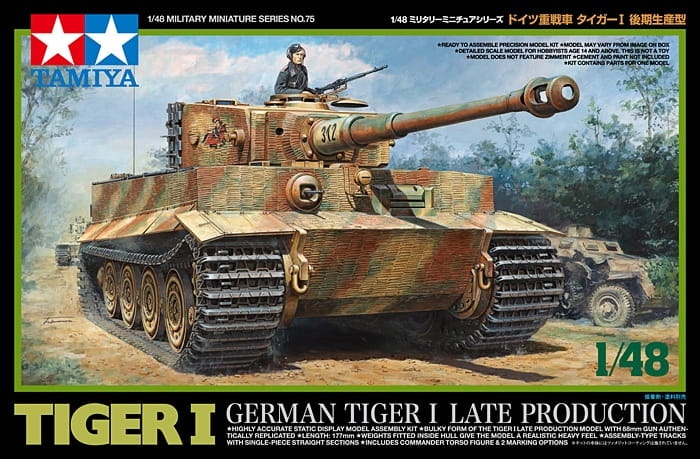 Zdjęcie dodatkowe produktu Tiger I (Late Production) 1:48 Tamiya 32575
