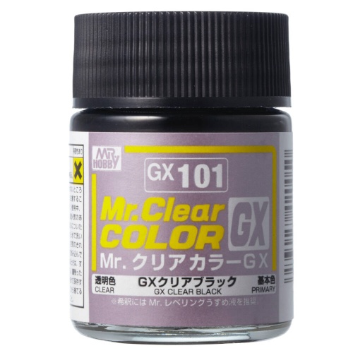 Mr. Color GX-101 GX Clear Black (18ml) Mr. Clear Color GX101