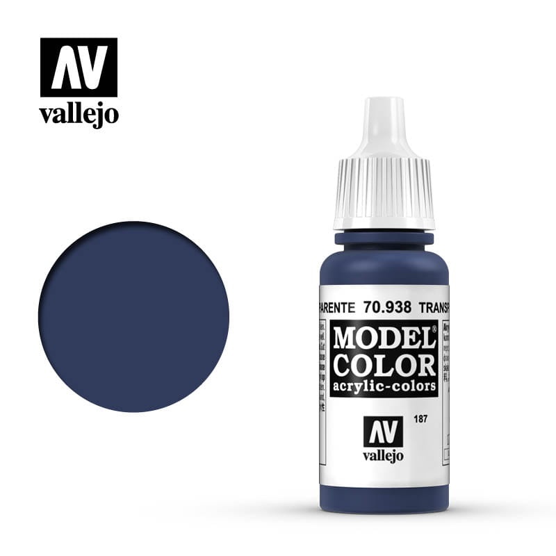 Zdjęcie główne produktu Vallejo 70938 Transparent Blue Model Color Farba