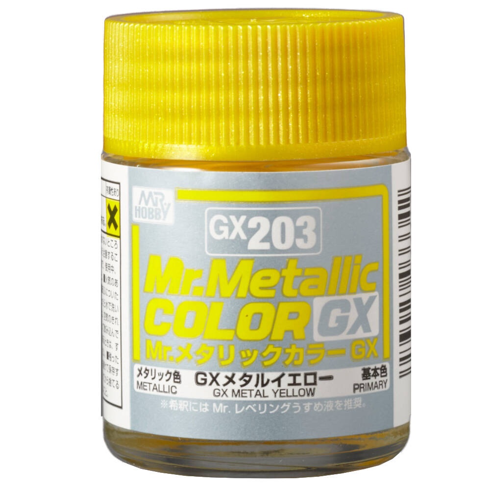 Zdjęcie główne produktu Mr. Hobby GX-203 GX Metal Yellow Mr. Metallic Color GX203