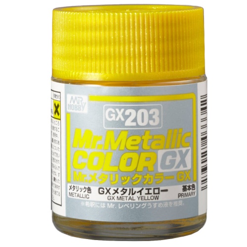 Mr. Hobby GX-203 GX Metal Yellow Mr. Metallic Color GX203