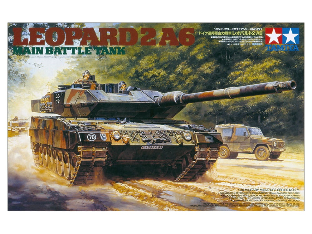 Zdjęcie dodatkowe produktu Leopard 2 A6 Main Battle Tank 1:35 Tamiya 35271