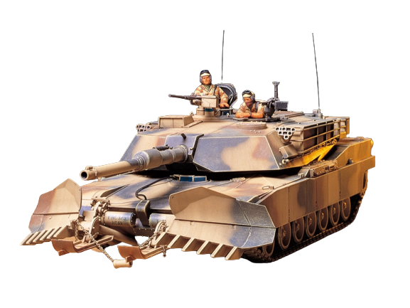 Zdjęcie główne produktu M1A1 Abrams with Mine Plow 1:35 Tamiya 35158