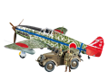 Zdjęcie główne produktu Kawasaki Ki-61-Id Hien (Tony) & 4x4 Light Vehicle Kurogane Set 1:48 Tamiya 25203