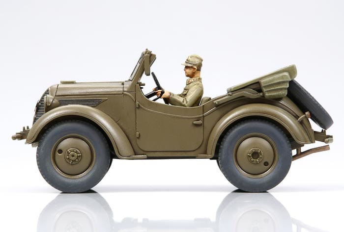 Zdjęcie dodatkowe produktu Kawasaki Ki-61-Id Hien (Tony) & 4x4 Light Vehicle Kurogane Set 1:48 Tamiya 25203