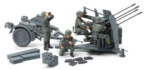 Zdjęcie główne produktu Flakvierling 38 (20mm) 1:48 Tamiya 32554