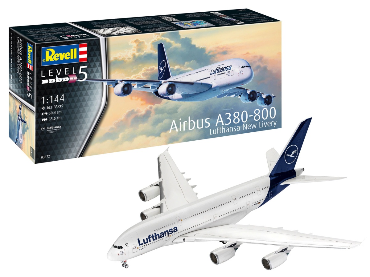 Zdjęcie główne produktu Airbus A380-800 Lufthansa 1:144 Revell 03872