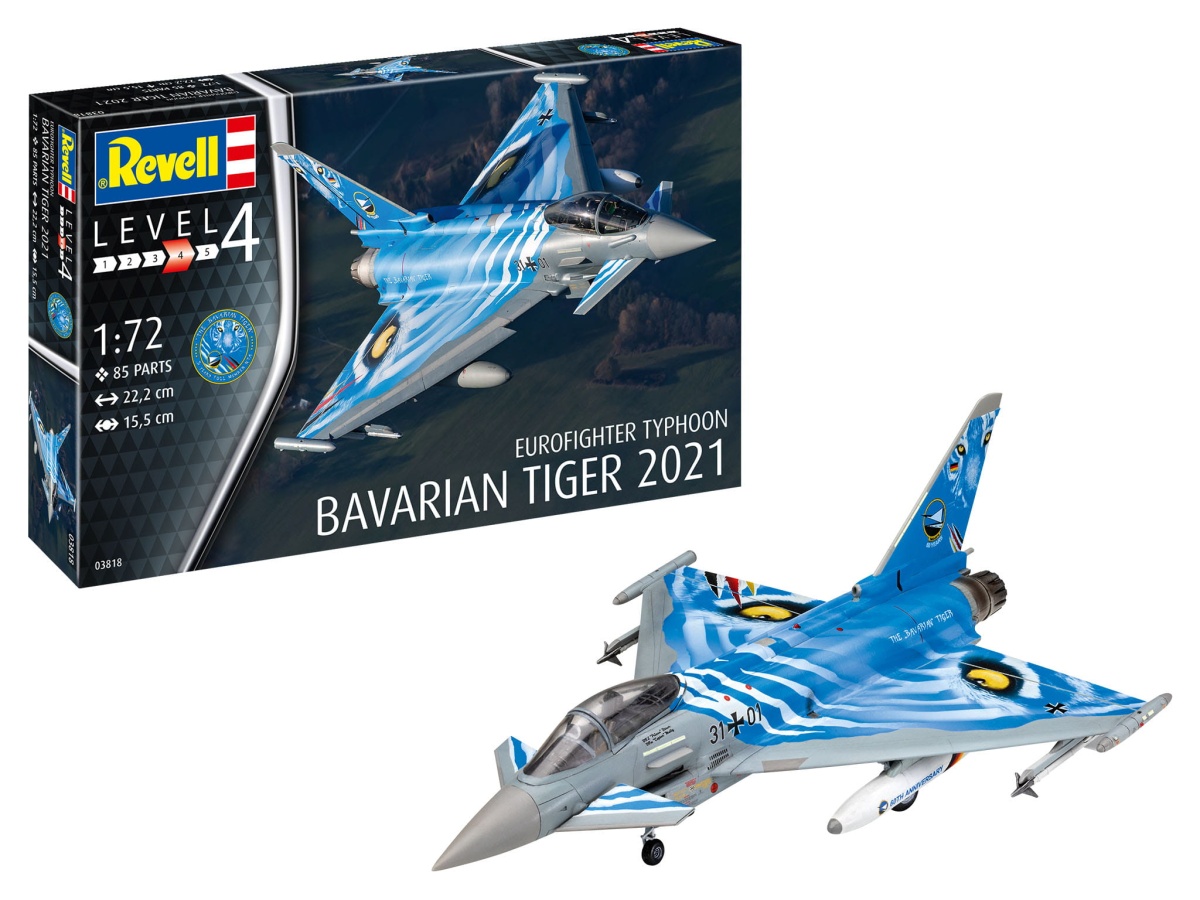 Zdjęcie główne produktu Eurofighter Typhoon (The Bavarian Tiger 2021) 1:72 Revell 03818