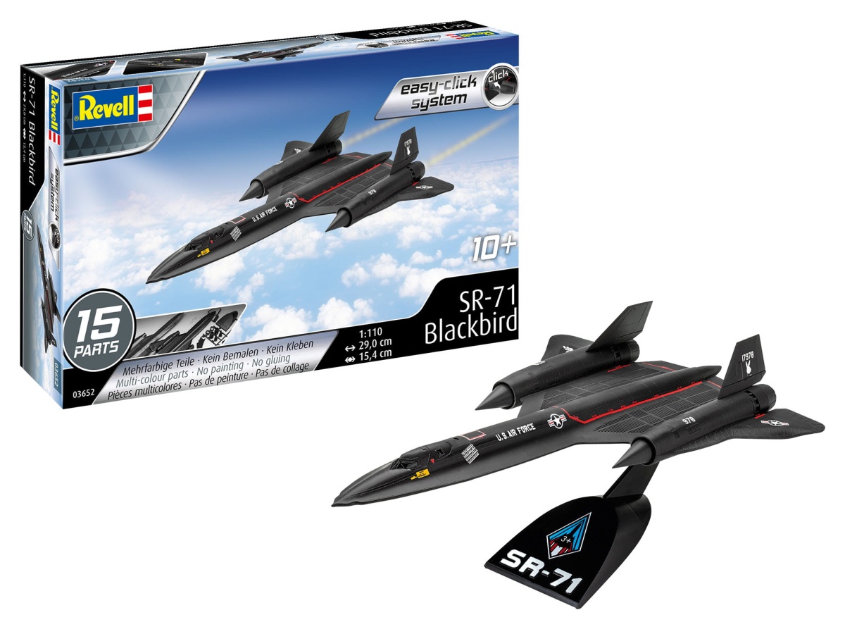 Zdjęcie główne produktu Lockheed SR-71 Blackbird easy-click-system 1:110 Revell 03652