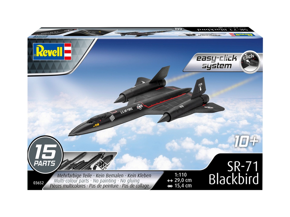 Zdjęcie dodatkowe produktu Lockheed SR-71 Blackbird easy-click-system 1:110 Revell 03652