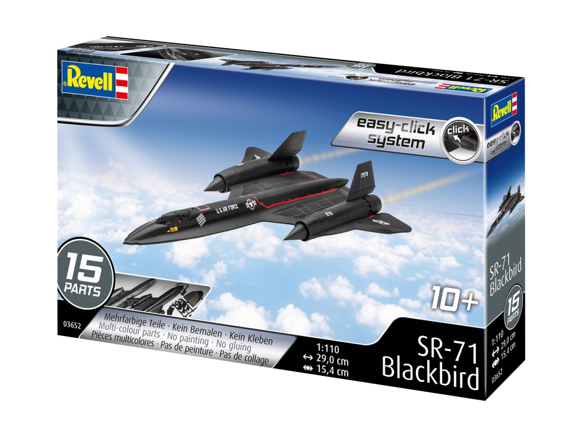 Zdjęcie dodatkowe produktu Lockheed SR-71 Blackbird easy-click-system 1:110 Revell 03652