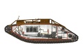 Zdjęcie dodatkowe produktu British Heavy Tank Mk.V Male 1:35 Meng TS-020