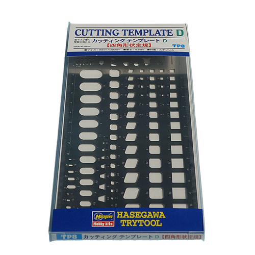 Modeling Template - Hasegawa TP8 Squares Cutting Template D