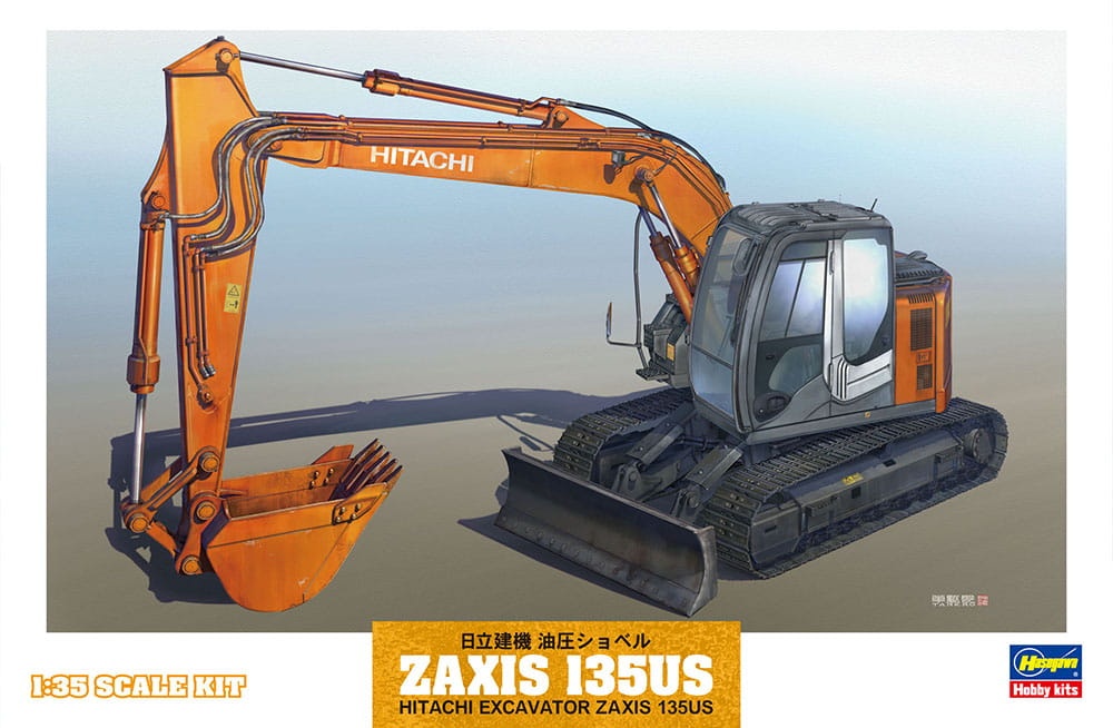 Zdjęcie główne produktu Koparka Hitachi Zaxis 125US 1:35 Hasegawa WM01