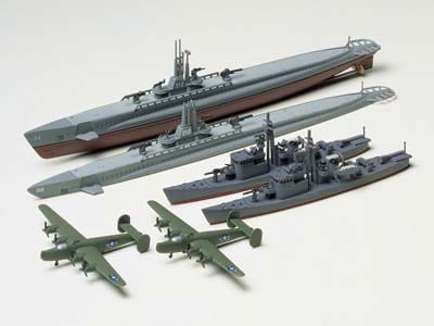 Zdjęcie dodatkowe produktu US Submarine Gato Class and Japanese Submarine Chaser No.13 1:700 Tamiya 31903