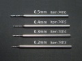 Zdjęcie dodatkowe produktu Wiertło precyzyjne 0,3 mm (śr. trzonu 1,0 mm) Tamiya 74114