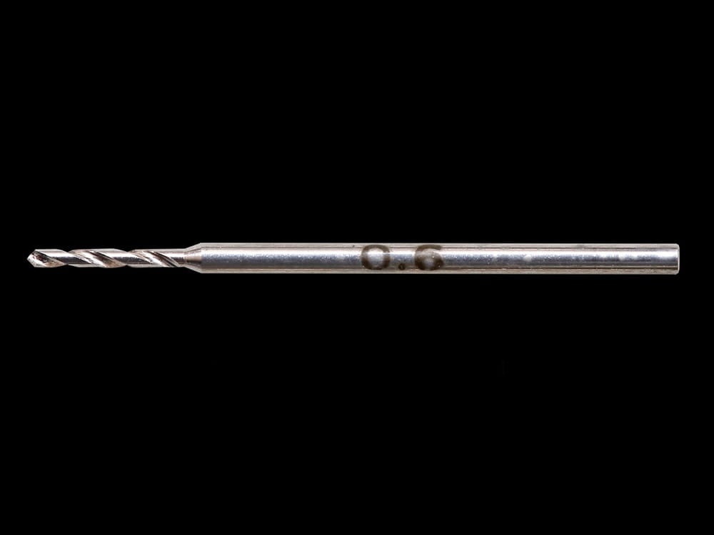 Zdjęcie dodatkowe produktu Wiertło precyzyjne 0,6 mm (śr. trzonu 1,0 mm) Tamiya 74127