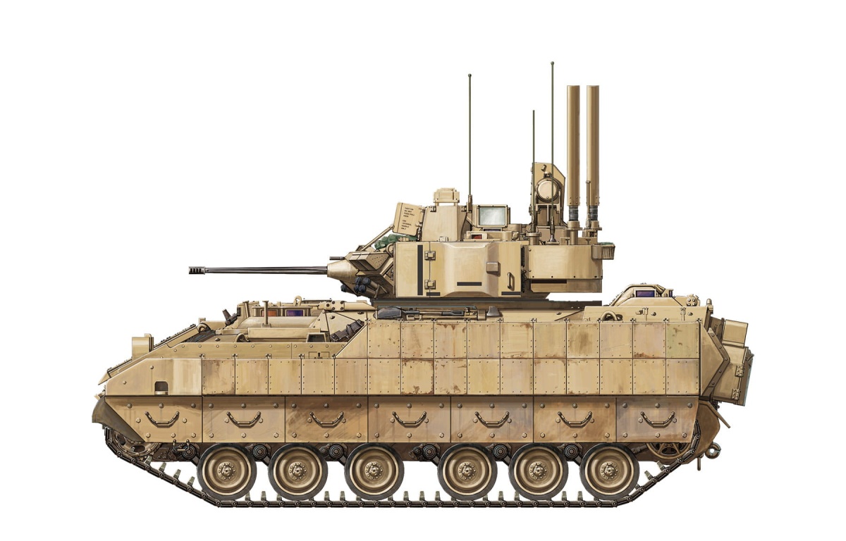 Zdjęcie dodatkowe produktu M3A3 Bradley W/Busk III 1:35 Meng SS-006