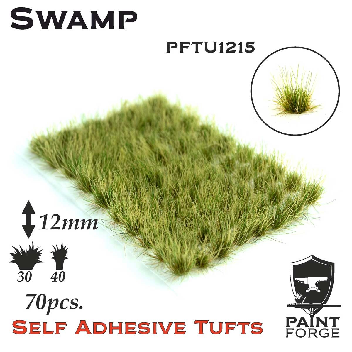 Zdjęcie główne produktu Swamp Grass Tufts 12mm (70szt) Paint Forge PFTU1215