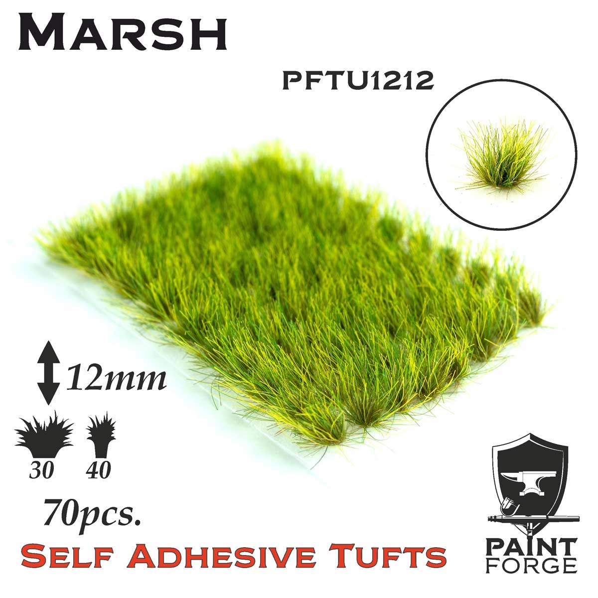 Zdjęcie główne produktu Marsh Grass Tufts 12mm (70szt) Paint Forge PFTU1212