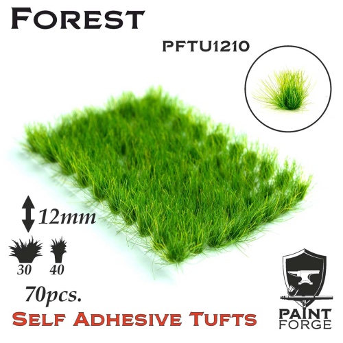 Forest Grass Tufts 12mm (70pcs) Paint Forge PFTU1210