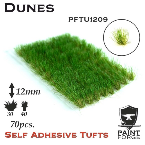 Dunes Grass Tufts 12mm (70pcs) Paint Forge PFTU1209