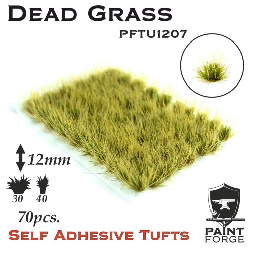 Dead Grass Tufts 12mm (70pcs) Paint Forge PFTU1207