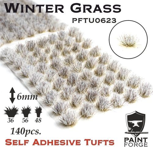 Winter Grass Tufts 6mm (140pcs) Paint Forge PFTU0623