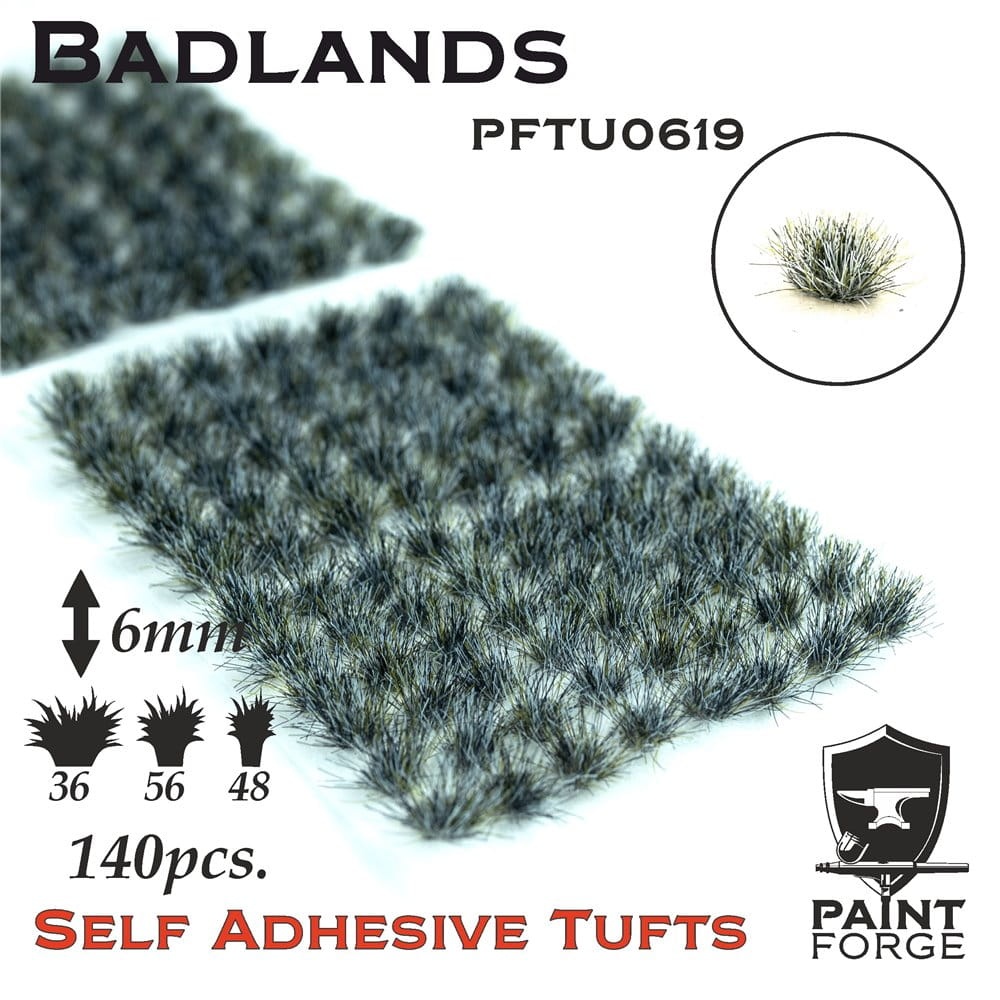 Zdjęcie główne produktu Badlands Grass Tufts 6mm (140szt) Paint Forge PFTU0619