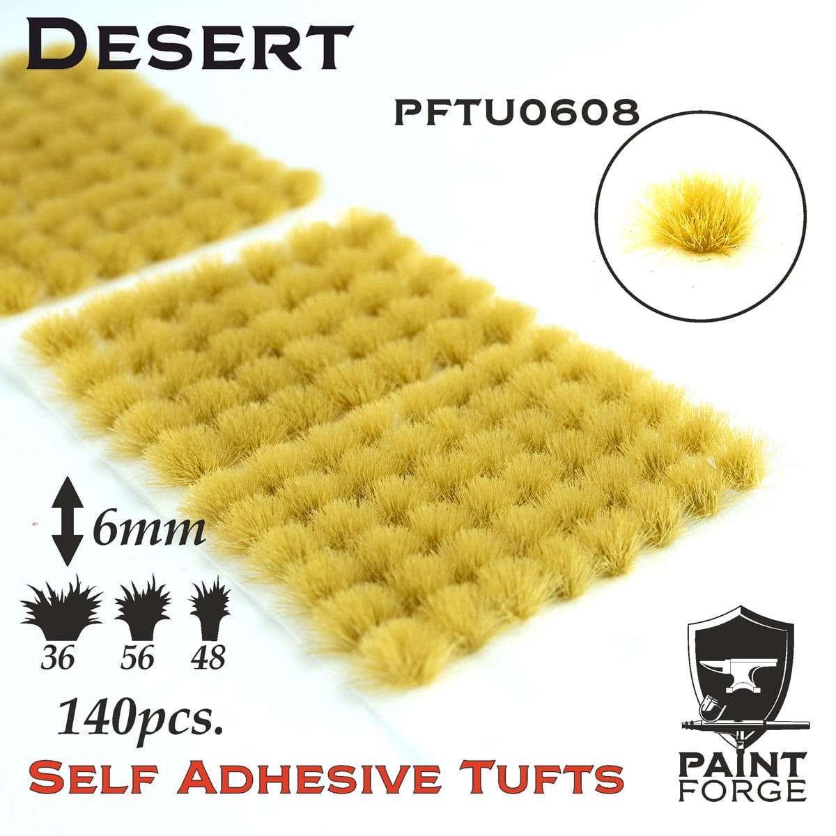 Zdjęcie główne produktu Desert Grass Tufts 6mm (140szt) Paint Forge PFTU0608