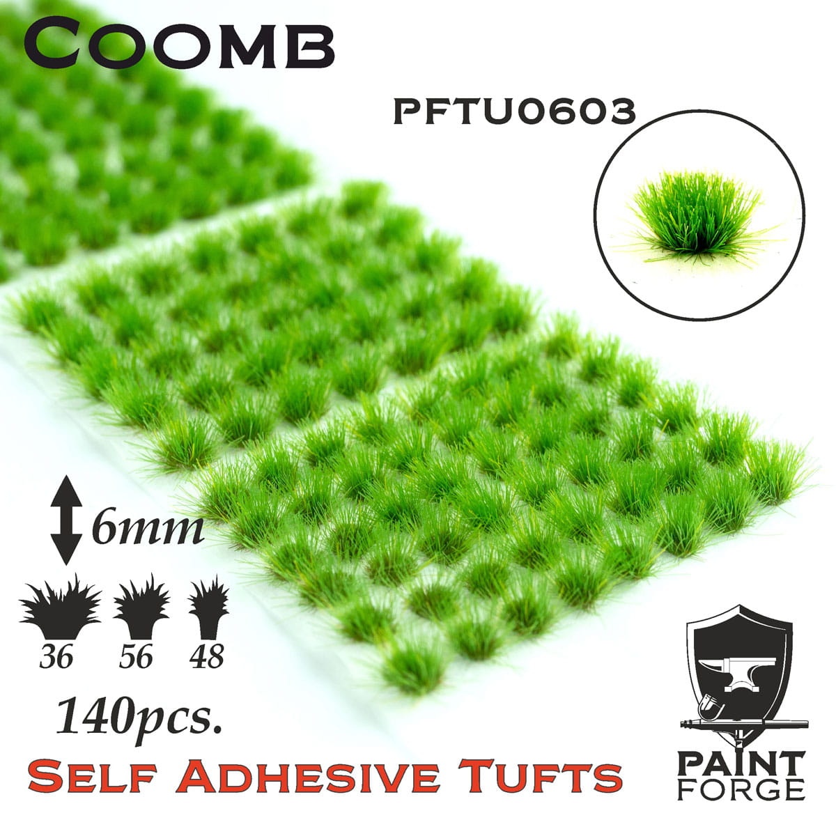 Zdjęcie główne produktu Coomb Grass Tufts 6mm (140szt) Paint Forge PFTU0603