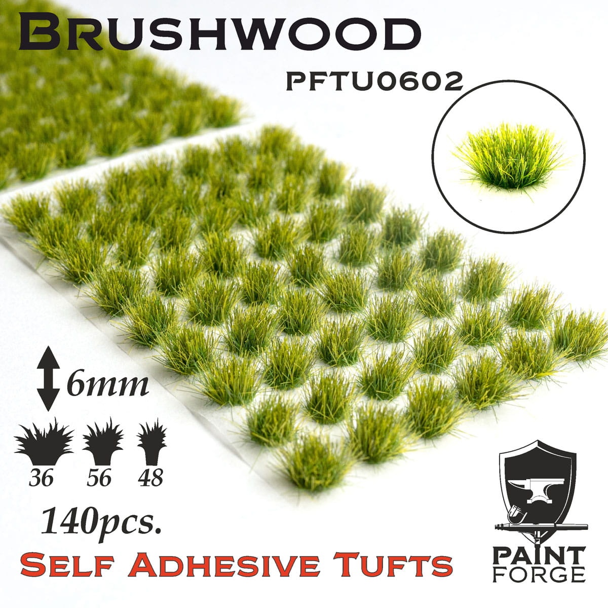 Zdjęcie główne produktu Brushwood Grass Tufts 6mm (140szt) Paint Forge PFTU0602