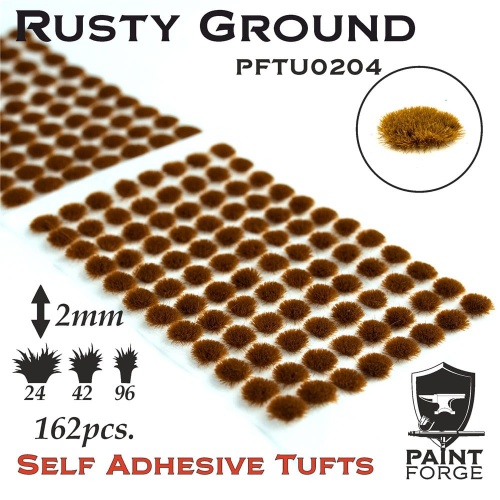 Rusty Ground Grass Tufts 2mm (162pcs) Paint Forge PFTU0204