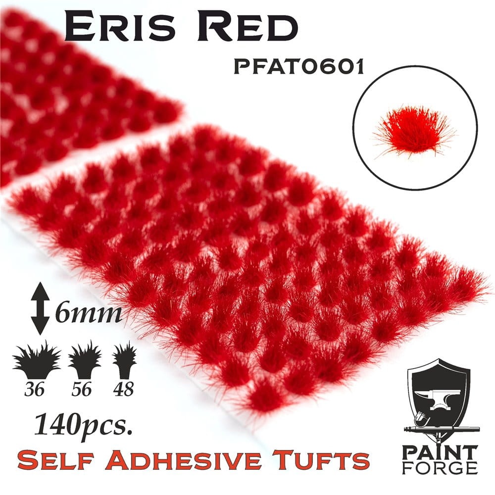 Zdjęcie główne produktu Eris Red Alien Tufts 6mm (140szt) Paint Forge PFAT0601
