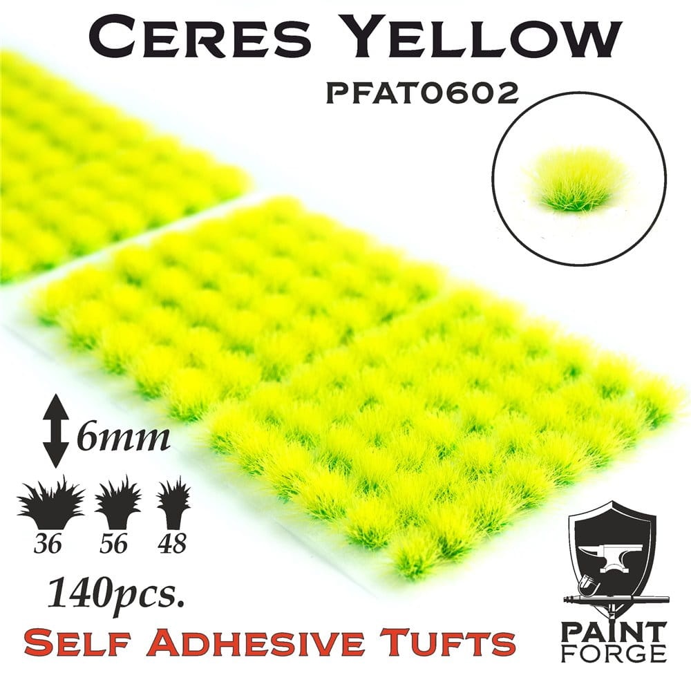 Zdjęcie główne produktu Ceres Yellow Alien Tufts 6mm (140szt) Paint Forge PFAT0602
