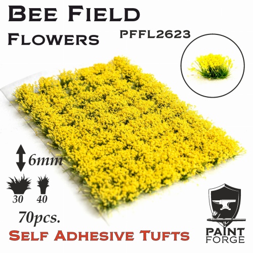 Bee Field Flowers 6mm (70pcs) Paint Forge PFFL2624
