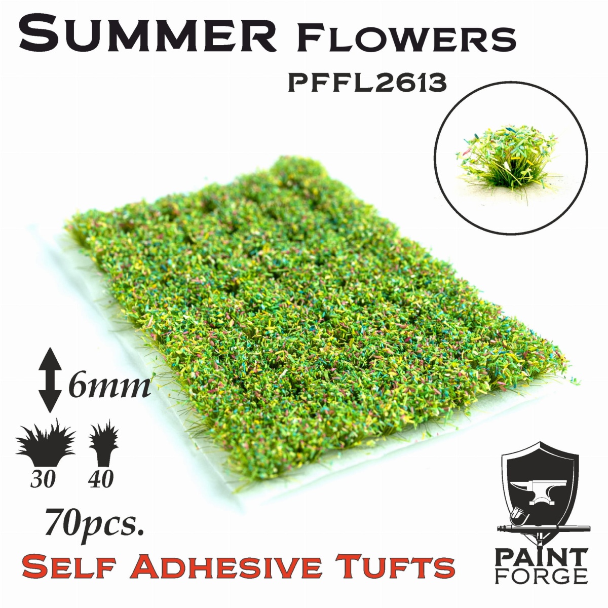 Zdjęcie główne produktu Summer Flowers 6mm (70szt) Paint Forge PFFL2613