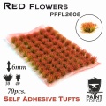 Zdjęcie główne produktu Red Flowers 6mm (70szt) Paint Forge PFFL2608