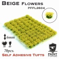 Zdjęcie główne produktu Beige Flowers 6mm (70szt) Paint Forge PFFL2604