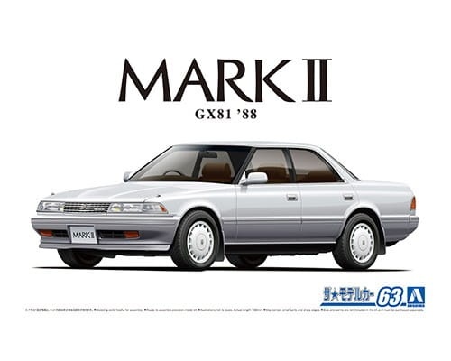 Toyota GX81 Mark2 2.0 Grande Twincam24 \'88 1:24 Aoshima 059241