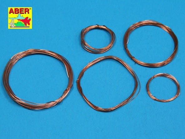 Zdjęcie główne produktu Zestaw drutów o śr. 0,2 0,3 0,4 0,5 0,6 mm (dł. 1m) Aber ADZ-01