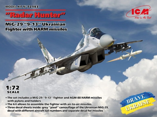 MiG-29 9-13 Radar Hunter 1:72 ICM 72143
