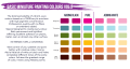 Zdjęcie dodatkowe produktu Basic Miniature Painting Colours vol. 2 Hataka HTK-DS02 Violet Line