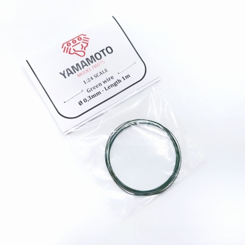 Green wire 0.3mm Length 1m Yamamoto