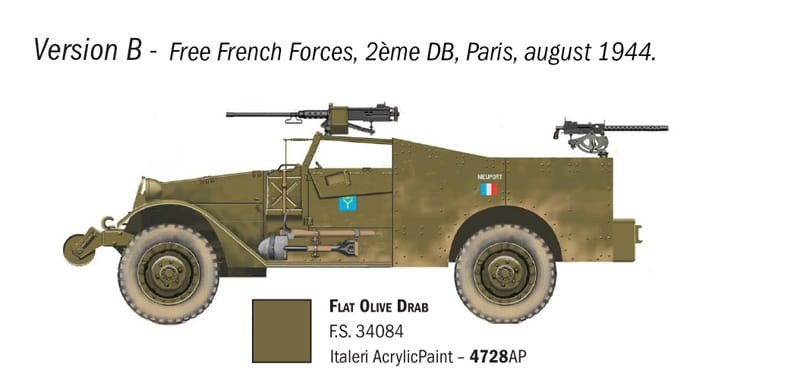 Zdjęcie dodatkowe produktu M3A1 Scout Car 1:72 Italeri 7063